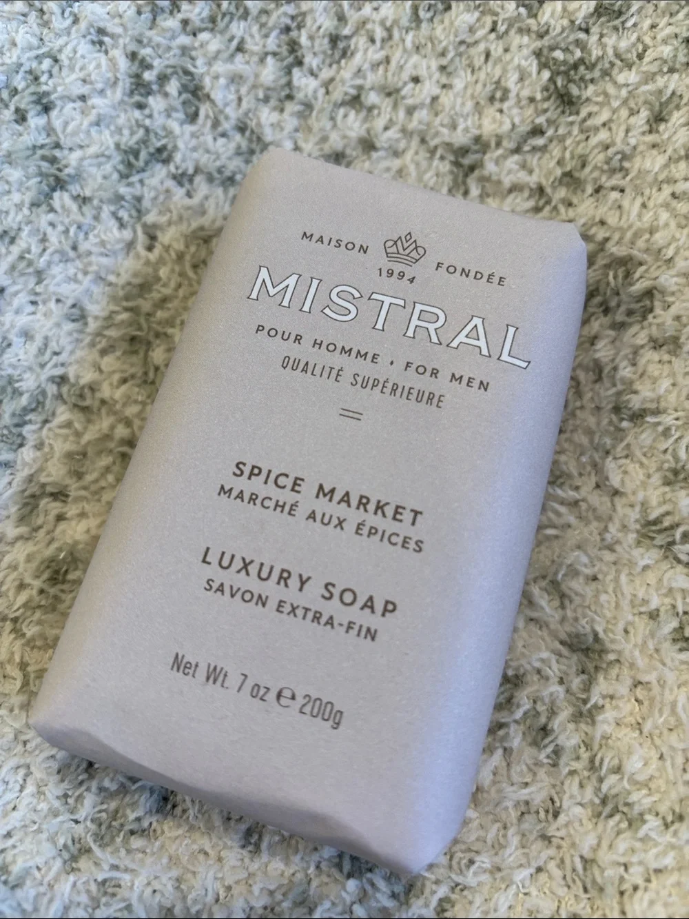 Mistral Scented Spice Market Luxury Soap  for Men NWT large 7 oz Bar France
